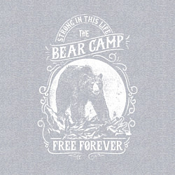 Свитшот хлопковый мужской Bear Camp Free Forever, цвет: меланж — фото 2