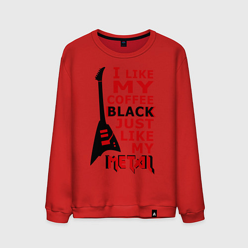 Мужской свитшот Mindless Self Indulgence - Coffee black / Красный – фото 1