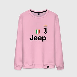 Свитшот хлопковый мужской Ronaldo: Juve Sport, цвет: светло-розовый
