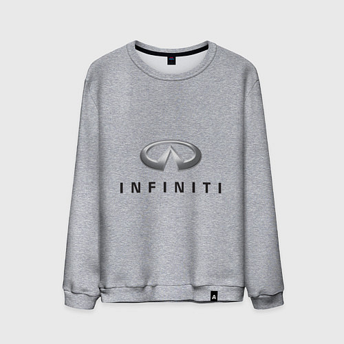 Мужской свитшот Logo Infiniti / Меланж – фото 1