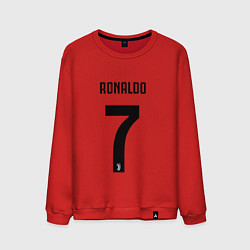 Свитшот хлопковый мужской RONALDO 7, цвет: красный