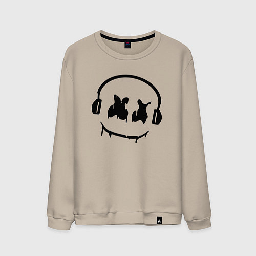 Мужской свитшот Marshmello Music / Миндальный – фото 1