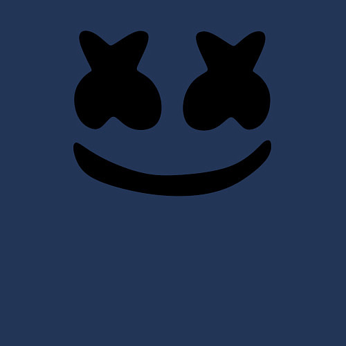 Мужской свитшот Marshmello / Тёмно-синий – фото 3