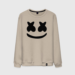 Свитшот хлопковый мужской Marshmello, цвет: миндальный