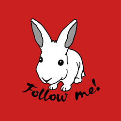 Свитшот хлопковый мужской Rabbit: follow me, цвет: красный — фото 2