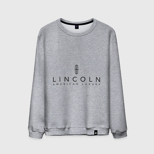 Мужской свитшот Lincoln logo / Меланж – фото 1