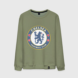 Свитшот хлопковый мужской Chelsea FC, цвет: авокадо