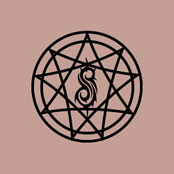 Свитшот хлопковый мужской Slipknot Pentagram, цвет: пыльно-розовый — фото 2