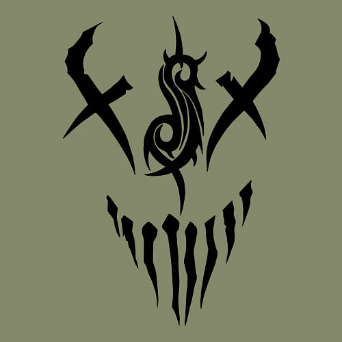 Мужской свитшот Slipknot Demon / Авокадо – фото 3