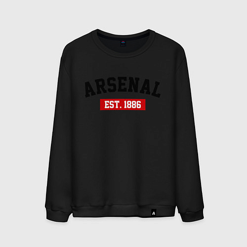 Мужской свитшот FC Arsenal Est. 1886 / Черный – фото 1