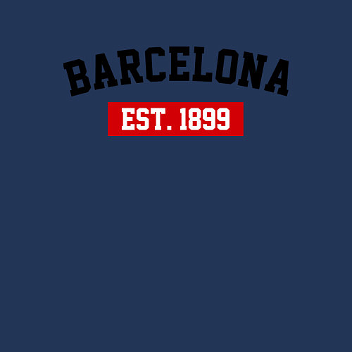 Мужской свитшот FC Barcelona Est. 1899 / Тёмно-синий – фото 3