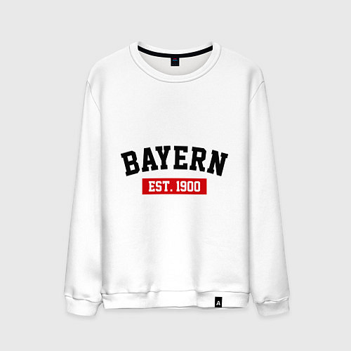 Мужской свитшот FC Bayern Est. 1900 / Белый – фото 1