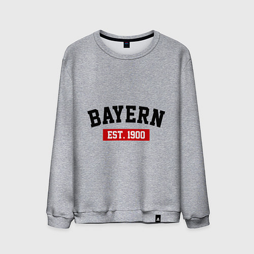 Мужской свитшот FC Bayern Est. 1900 / Меланж – фото 1