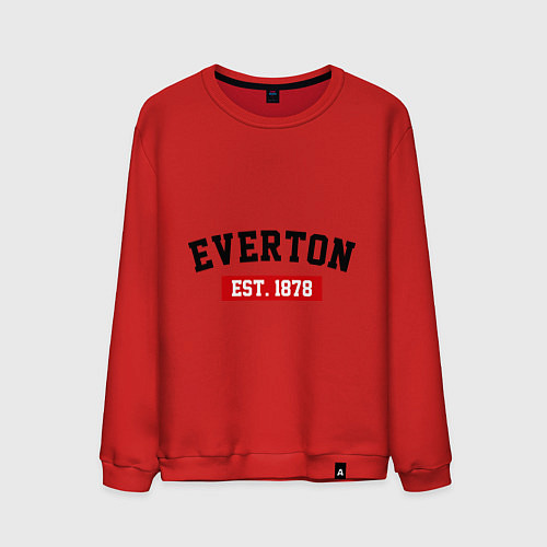 Мужской свитшот FC Everton Est. 1878 / Красный – фото 1