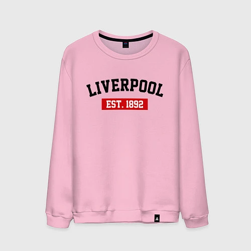 Мужской свитшот FC Liverpool Est. 1892 / Светло-розовый – фото 1