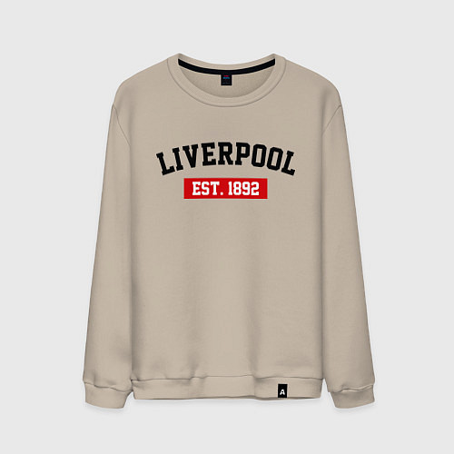 Мужской свитшот FC Liverpool Est. 1892 / Миндальный – фото 1