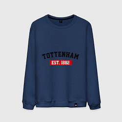 Свитшот хлопковый мужской FC Tottenham Est. 1882, цвет: тёмно-синий