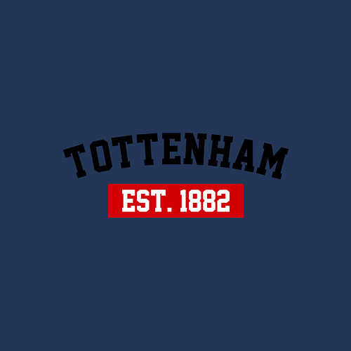 Мужской свитшот FC Tottenham Est. 1882 / Тёмно-синий – фото 3