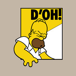 Свитшот хлопковый мужской Homer D'OH!, цвет: миндальный — фото 2