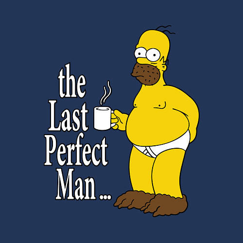 Мужской свитшот The Last Perfect Man / Тёмно-синий – фото 3