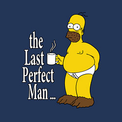 Свитшот хлопковый мужской The Last Perfect Man, цвет: тёмно-синий — фото 2