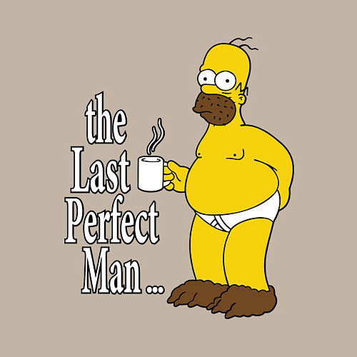 Мужской свитшот The Last Perfect Man / Миндальный – фото 3