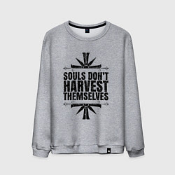 Свитшот хлопковый мужской Harvest Themselves, цвет: меланж