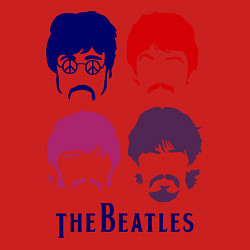 Свитшот хлопковый мужской The Beatles faces, цвет: красный — фото 2