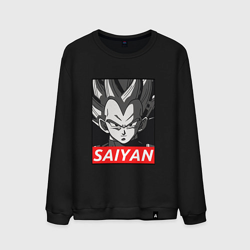 Мужской свитшот SAIYAN OBEY / Черный – фото 1