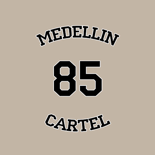 Мужской свитшот Medellin Cartel 85 / Миндальный – фото 3