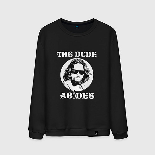 Мужской свитшот The Dude Abides / Черный – фото 1