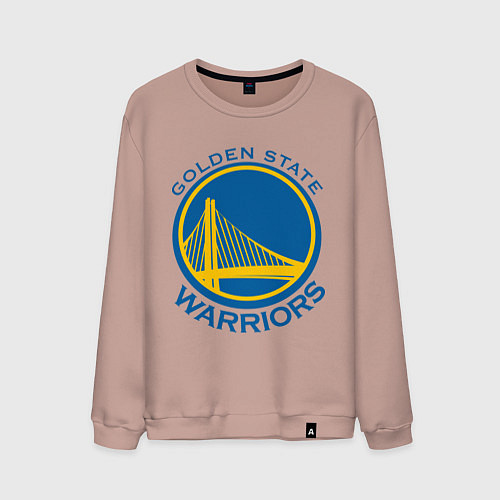 Мужской свитшот Golden state Warriors / Пыльно-розовый – фото 1