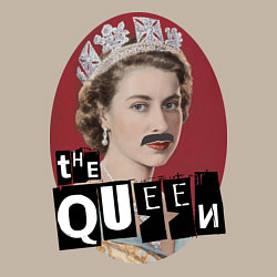 Свитшот хлопковый мужской The Queen, цвет: миндальный — фото 2