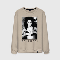 Свитшот хлопковый мужской Monica Bellucci: Black, цвет: миндальный