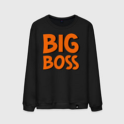 Свитшот хлопковый мужской Big Boss, цвет: черный