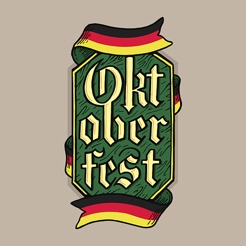 Мужской свитшот Oktoberfest Germany / Миндальный – фото 3