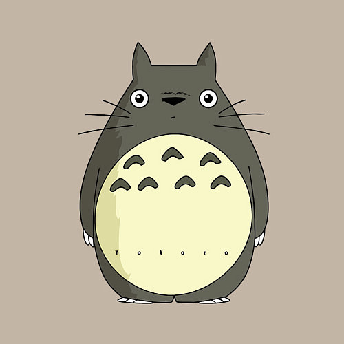 Мужской свитшот Милый Тоторо / Миндальный – фото 3