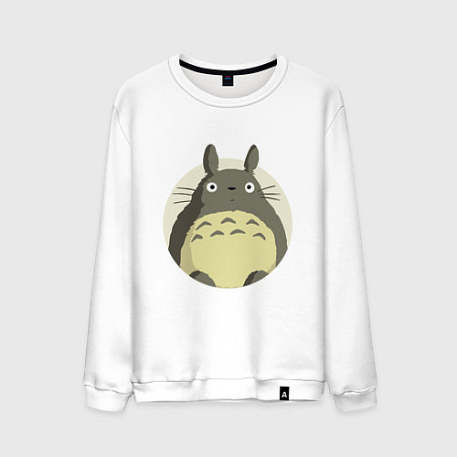 Мужской свитшот Тоторо удивленный / Белый – фото 1