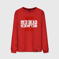 Свитшот хлопковый мужской RDR II, цвет: красный