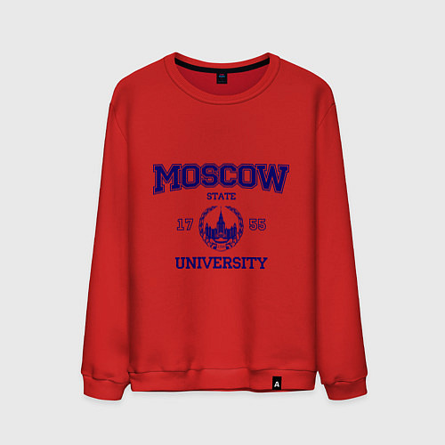 Мужской свитшот MGU Moscow University / Красный – фото 1