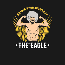 Свитшот хлопковый мужской Khabib: The Eagle, цвет: черный — фото 2