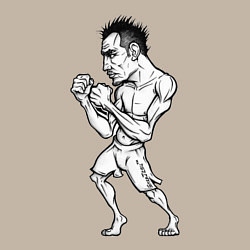 Свитшот хлопковый мужской Tony Ferguson art, цвет: миндальный — фото 2