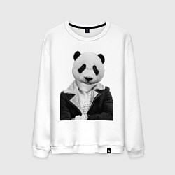 Мужской свитшот Панда в свитере