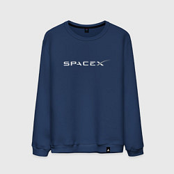 Свитшот хлопковый мужской SpaceX, цвет: тёмно-синий