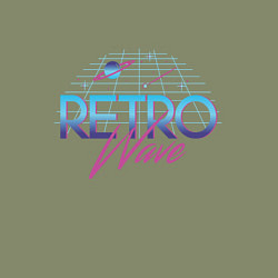 Свитшот хлопковый мужской Retrowave Spacetraveling, цвет: авокадо — фото 2