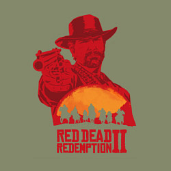 Свитшот хлопковый мужской Red Dead Redemption 2, цвет: авокадо — фото 2