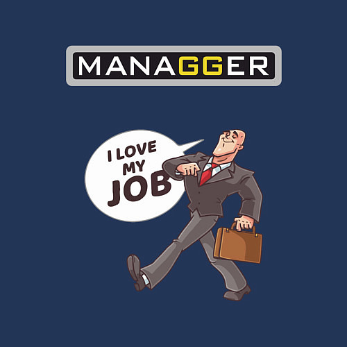 Мужской свитшот MANAGGER / Тёмно-синий – фото 3