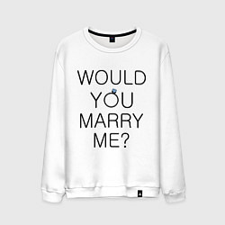 Мужской свитшот Would you marry me?