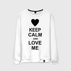 Мужской свитшот Keep Calm & Love Me