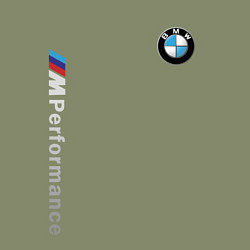 Свитшот хлопковый мужской BMW M PERFORMANCE БМВ, цвет: авокадо — фото 2